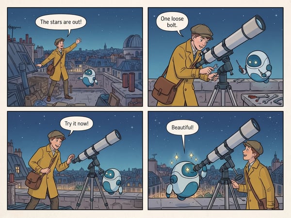 AI 4-Panel Comic Generator
