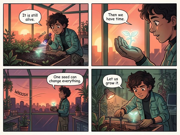 Built around one comic page