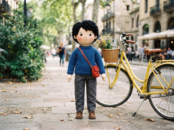 Keep the person recognizable in cloth-doll form